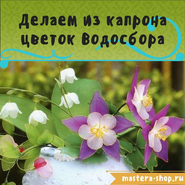 Цветы из капрона своими руками. Как сделать цветы Водосбора поэтапно