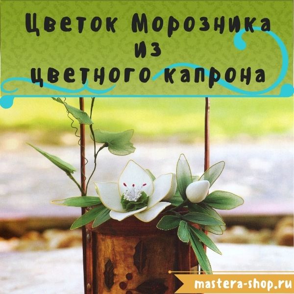 Мастер-класс по созданию цветов из цветного капрона: Морозник