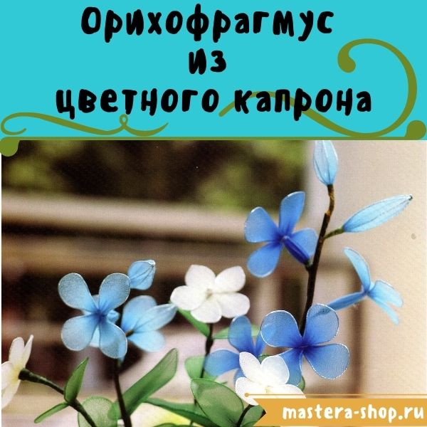 Мастер-класс по созданию цветов из цветного капрона: Орихофрагмус