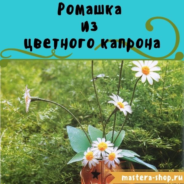 Мастер-класс по созданию цветов из цветного капрона: Ромашка